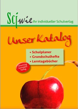Katalog Sciwie Verlag für indiduelle Hausaufgabenhefte