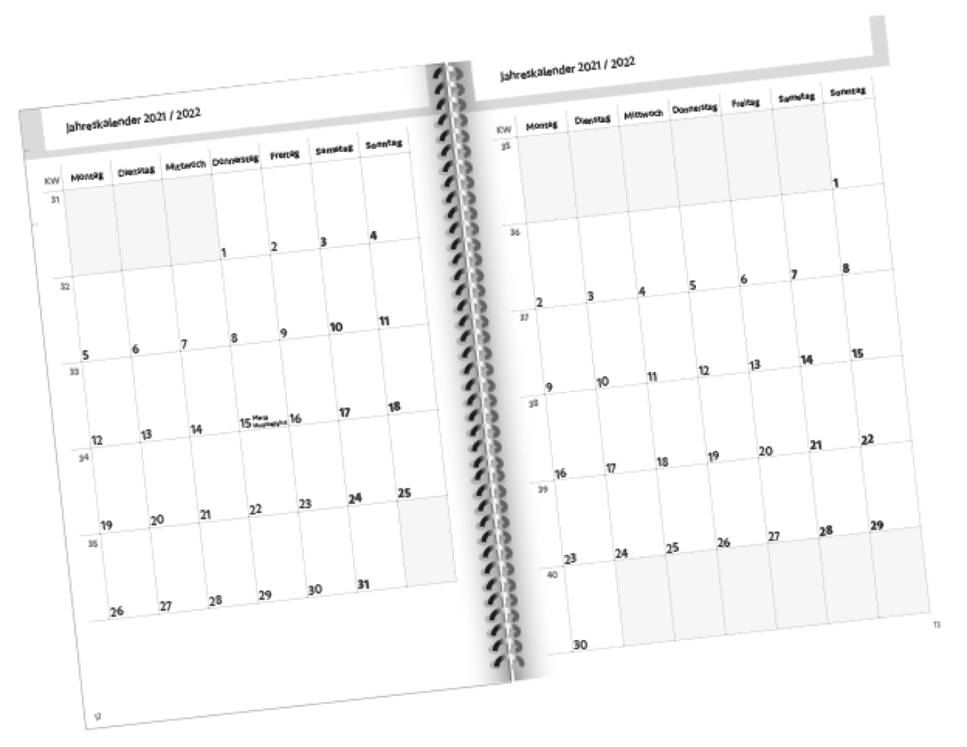 Doppelseite LehrerInnenplaner