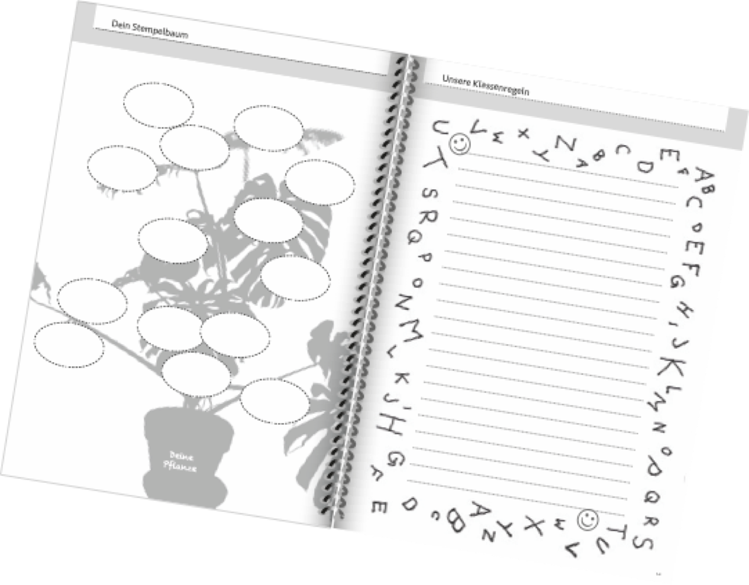 Doppelseite Lerntagebuch